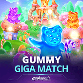 Gummy Giga Match candy cluster grid
