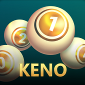 Keno number board with marked spots